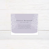 Lavender Winter Invitations