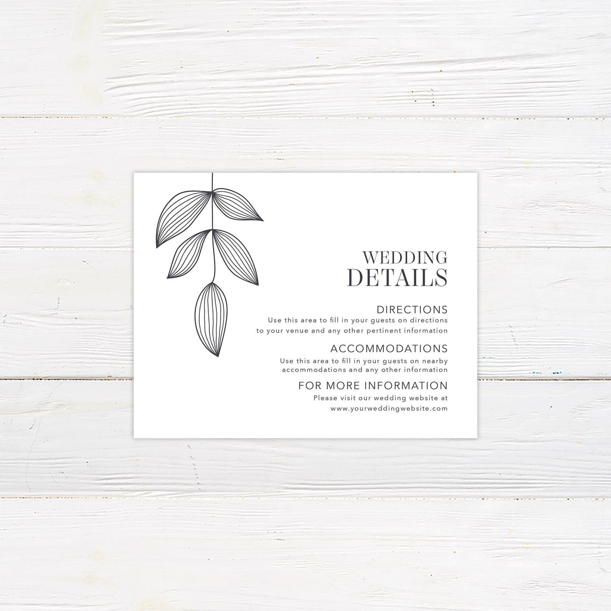 Leaf Imprint Invitations - goprintplus