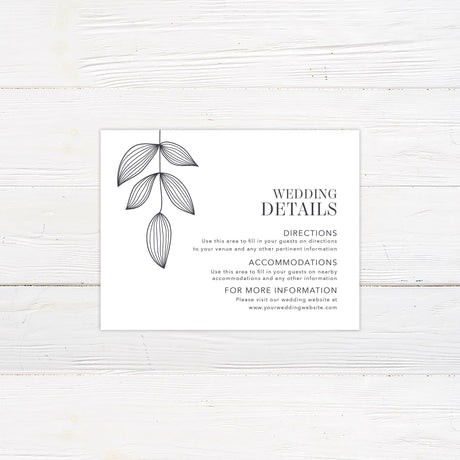 Leaf Imprint Details Card - goprintplus