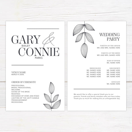 Leaf Imprint Invitations - goprintplus