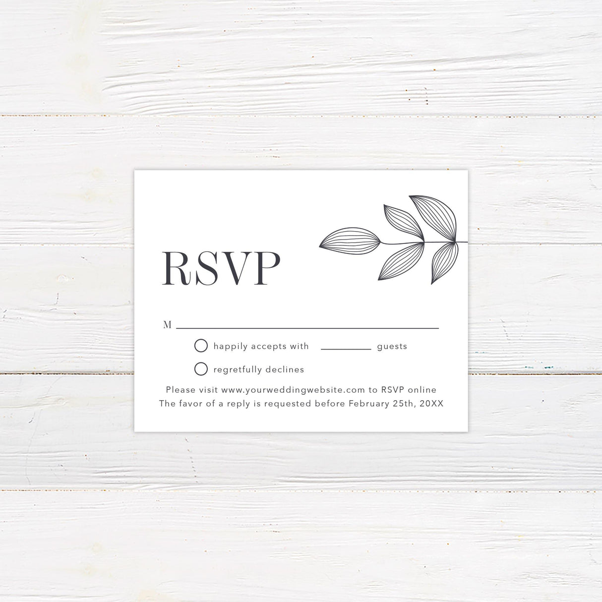 Leaf Imprint Invitations - goprintplus