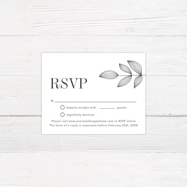 Leaf Imprint RSVP - goprintplus