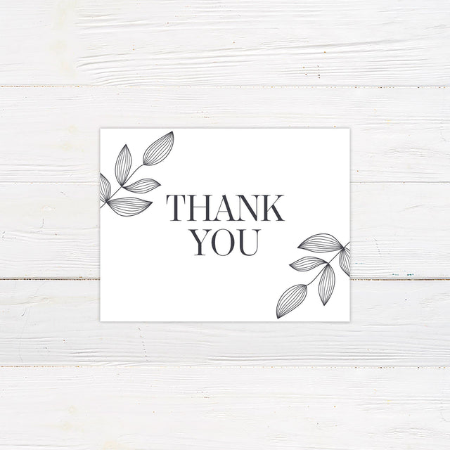 Leaf Imprint Thank You Card - goprintplus