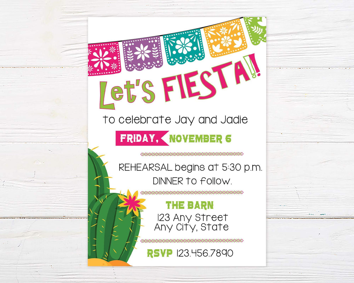 Let's Fiesta Invitation - goprintplus