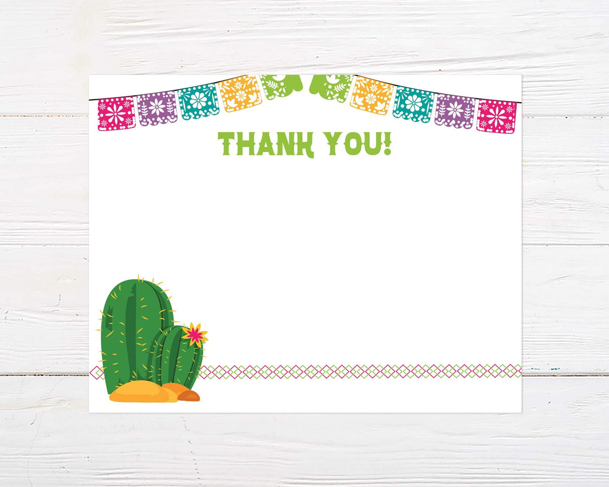 Let's Fiesta Thank You Card - goprintplus