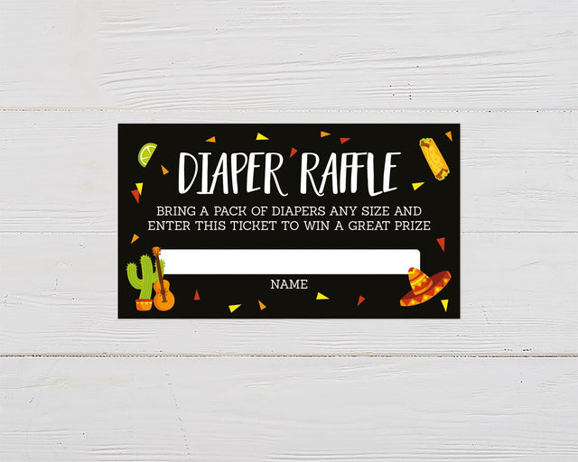 Let's Taco Bout a Baby Diaper Raffle Ticket - goprintplus