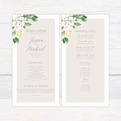 Light Floral Invitations - goprintplus