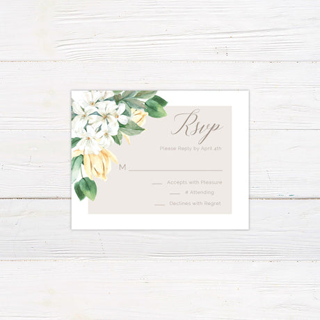 Light Florals RSVP - goprintplus