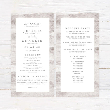 Light Wood Invitations - goprintplus