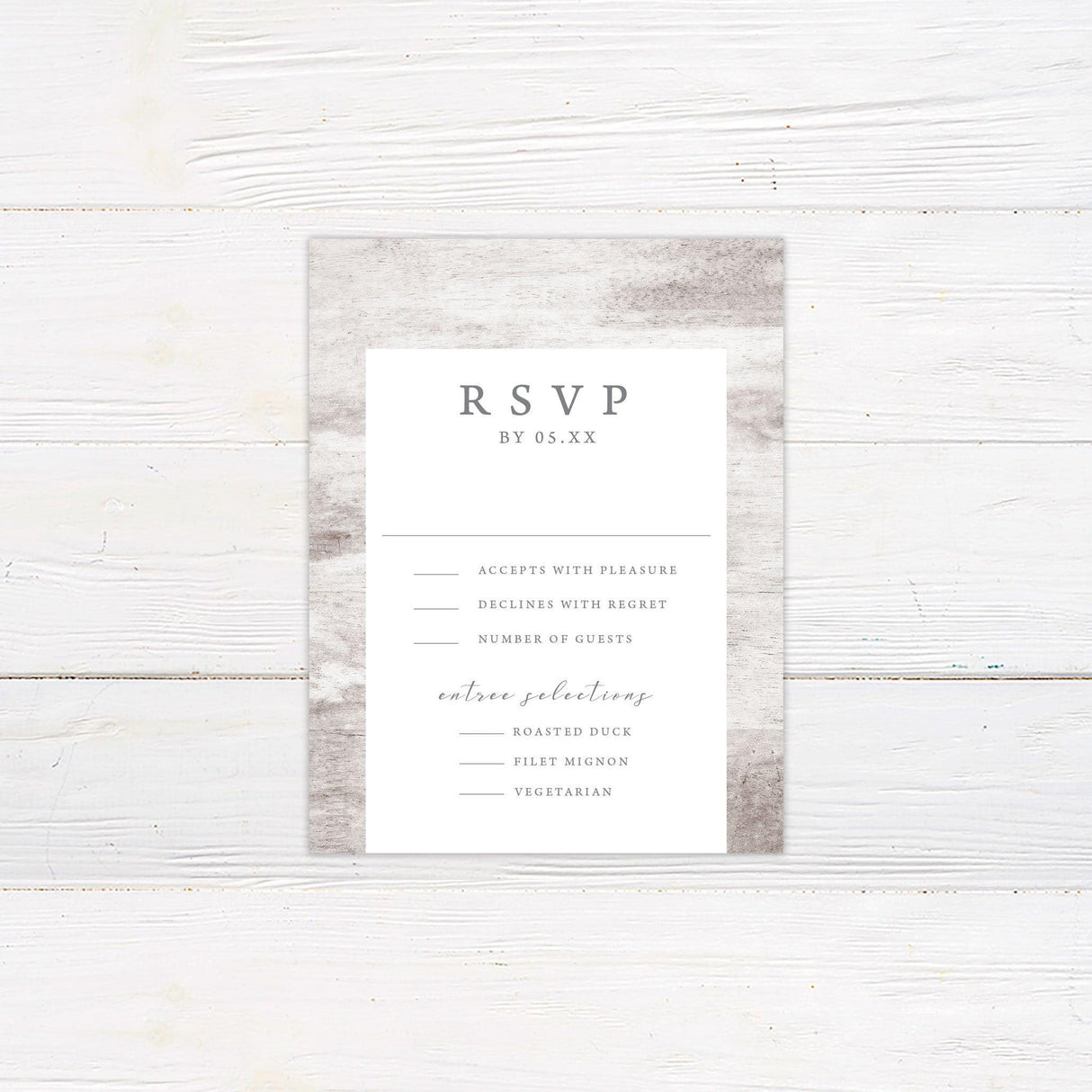 Light Wood Invitations - goprintplus