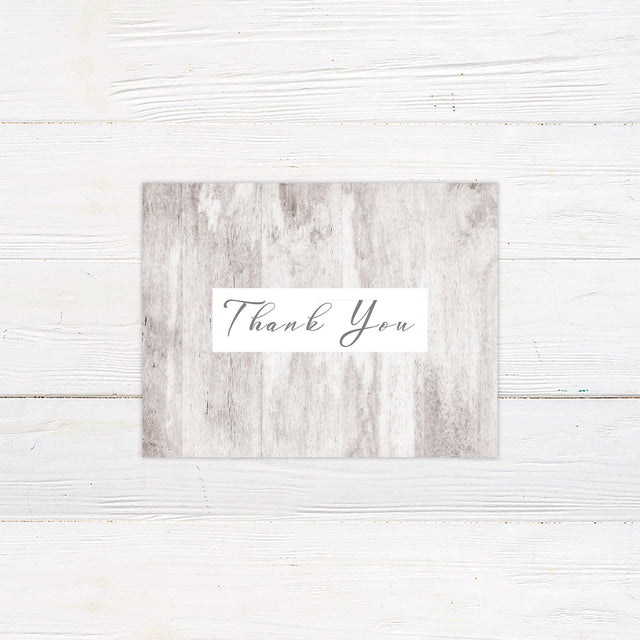 Light Wood Thank You Card - goprintplus