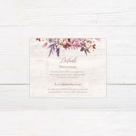 Lilac Garden Details Cards - goprintplus