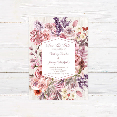 Lilac Garden Invitations - goprintplus