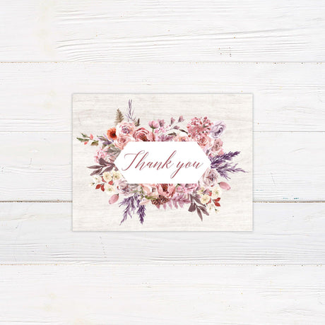 Lilac Garden Thank You Card - goprintplus