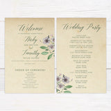 Lilac and Green Leaf Invitations - goprintplus