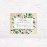 Lilac and Green Leaf Invitations - goprintplus