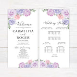 Lilac and Pink Roses Invitations - goprintplus