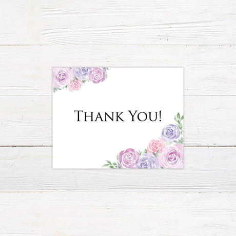 Lilac and Pink Roses Invitations - goprintplus