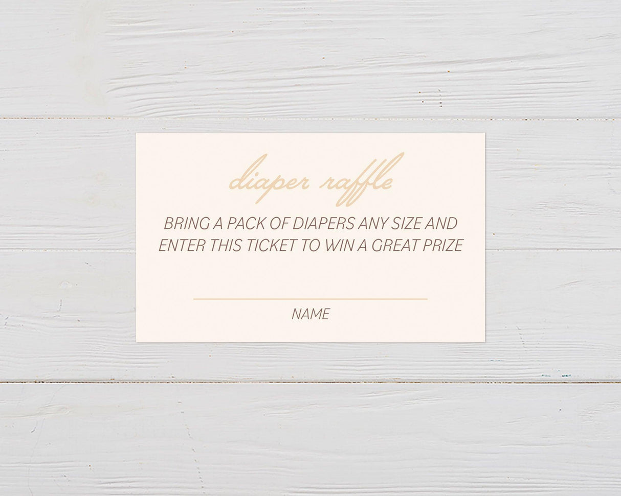 Little Honey Diaper Raffle Ticket - goprintplus