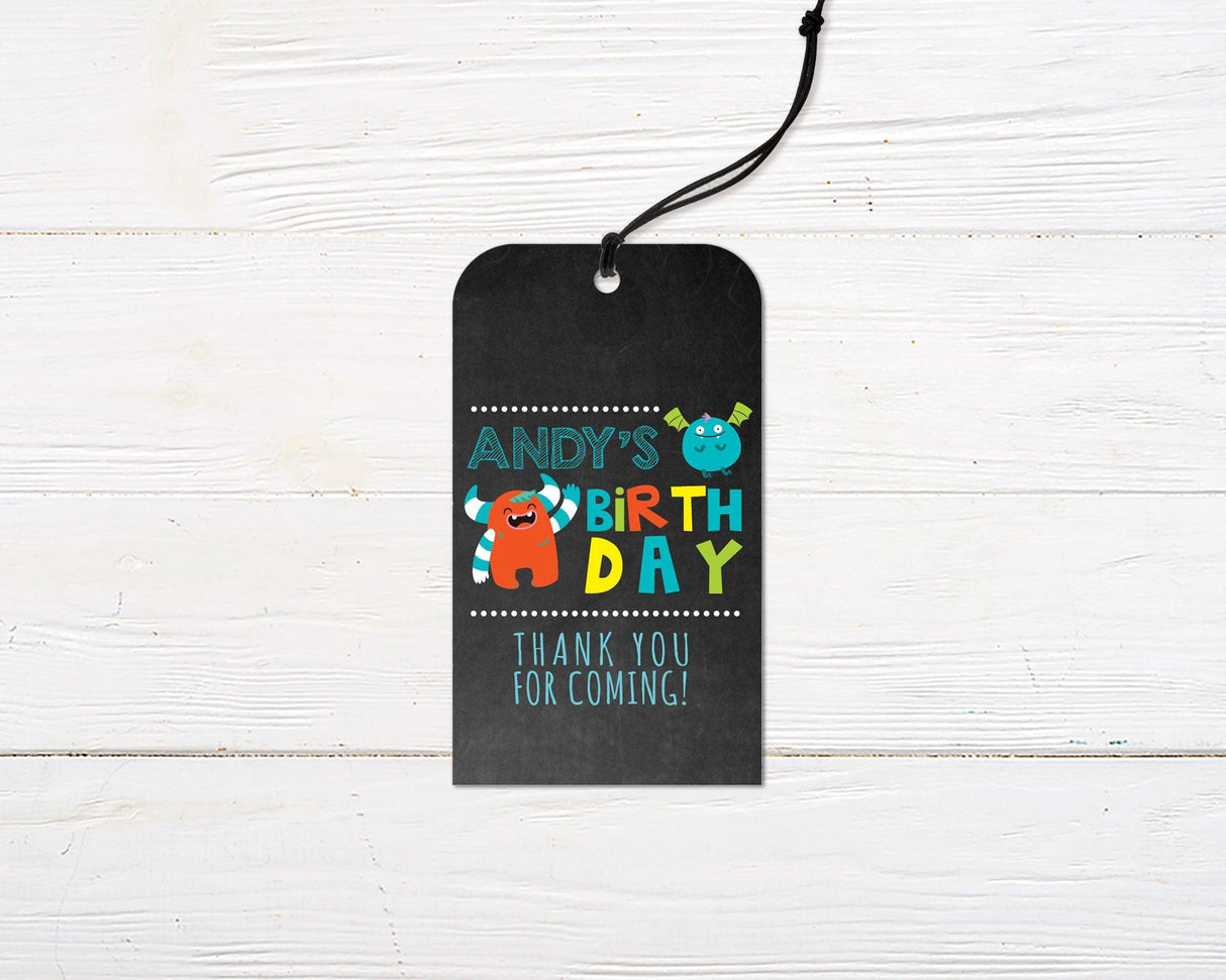 Little Monster Favor Tag - goprintplus