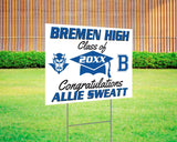 Logo Graduation Yard Sign - goprintplus