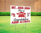 Logo Graduation Yard Sign - goprintplus