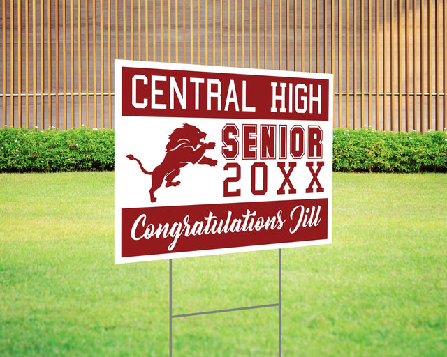 Logo Senior Yard Sign - goprintplus