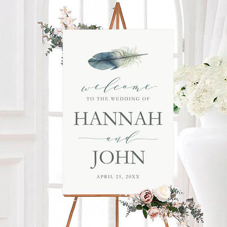 Lone Feather Invitations - goprintplus