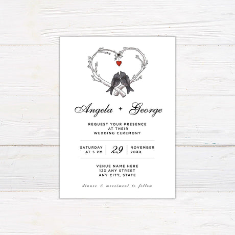 Love Birds Invitations - goprintplus