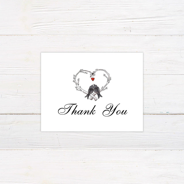 Love Birds Thank You Card - goprintplus