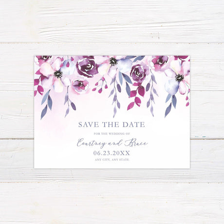 Lovely Blossoms Save The Date - goprintplus