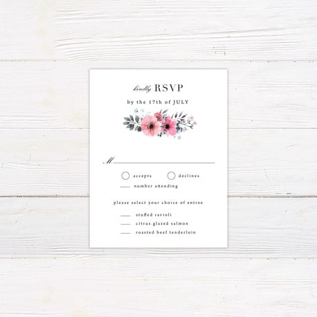 Lovely Florals RSVP - goprintplus