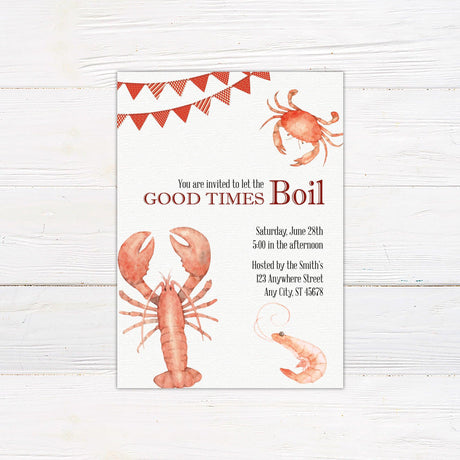 Seafood Boil Invitation - goprintplus