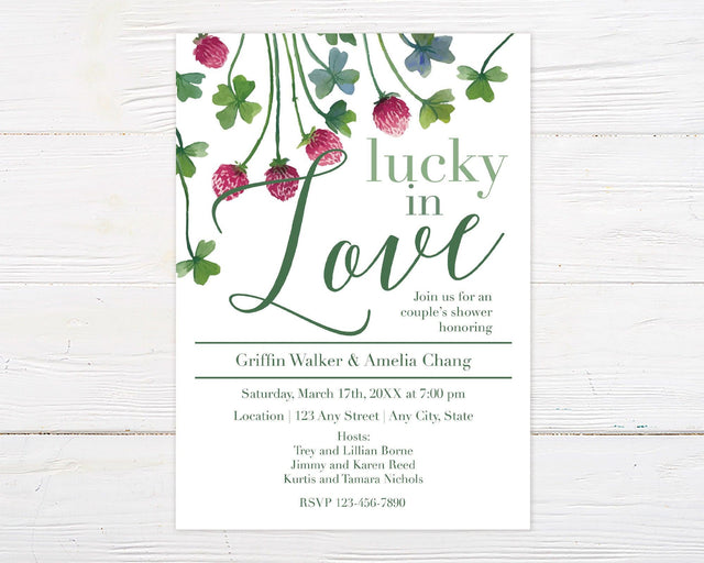 Lucky in Love Invitation - goprintplus