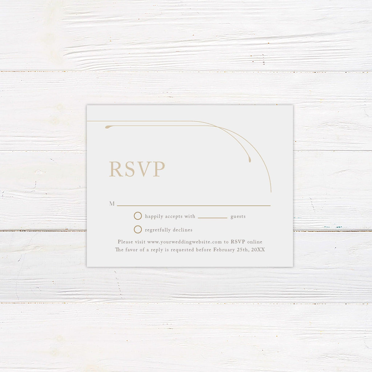 Luxurious Minimalist Invitation - goprintplus