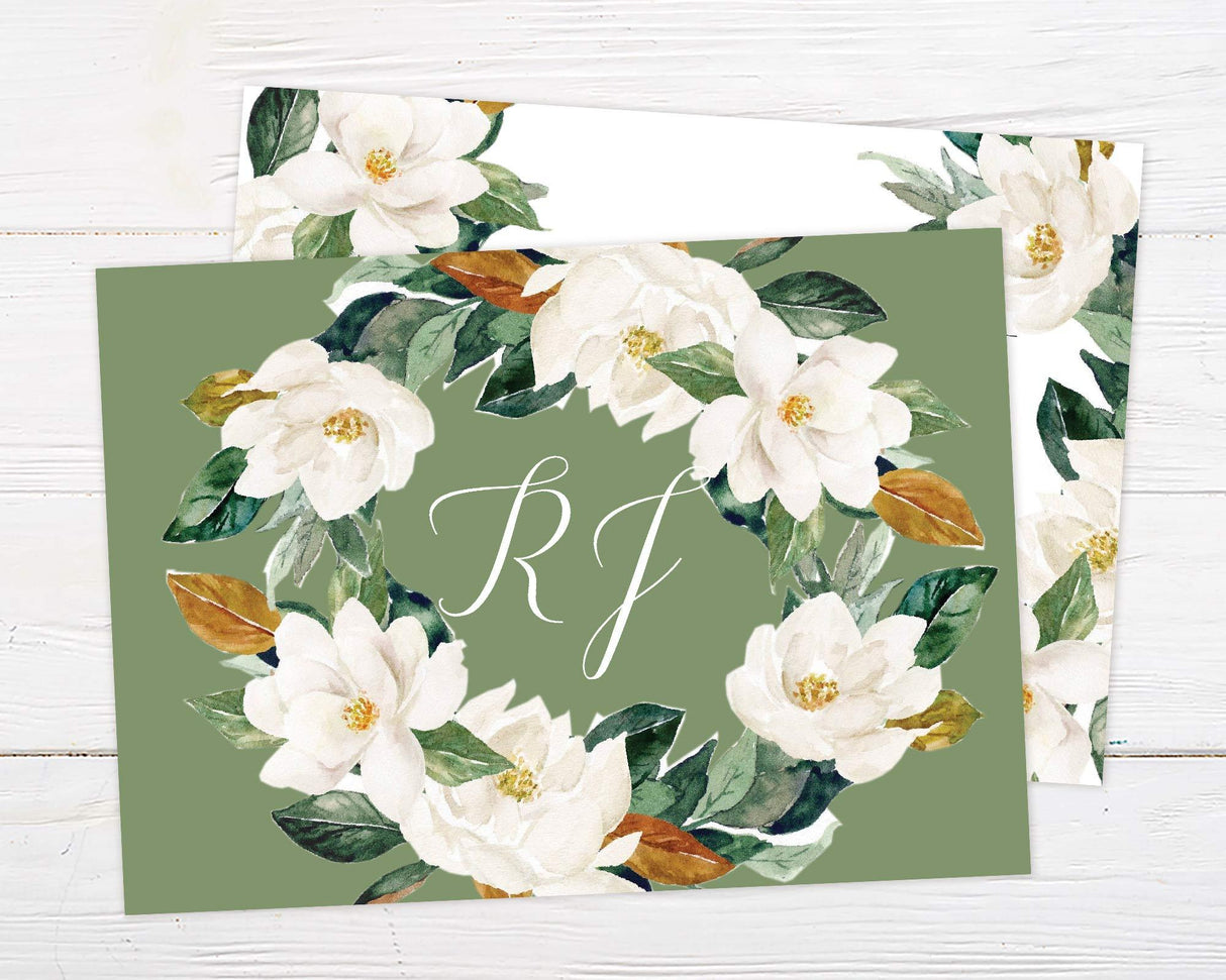 Magnolia Flower Invitation - goprintplus