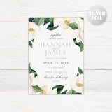 Magnolia Foil Invitation - goprintplus