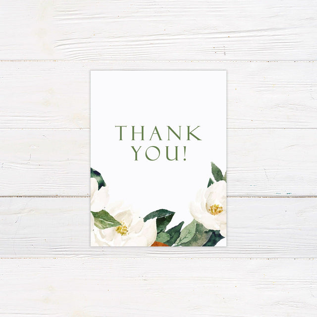 Magnolia Thank You Card - goprintplus