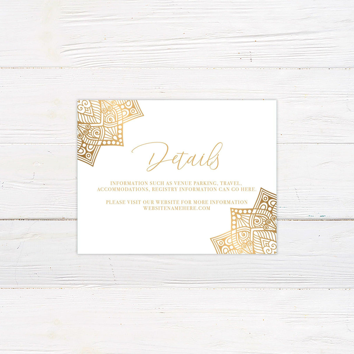 Mandala Accent Details Cards - goprintplus