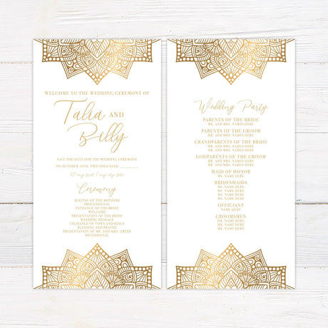 Mandala Accent Invitations - goprintplus