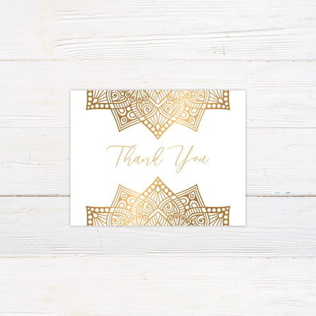 Mandala Accent Thank You Card - goprintplus