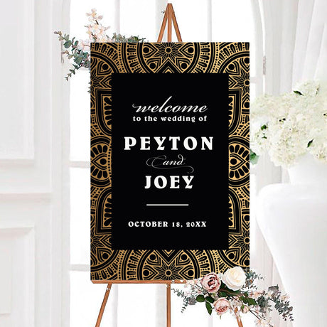 Mandala Border Invitations - goprintplus