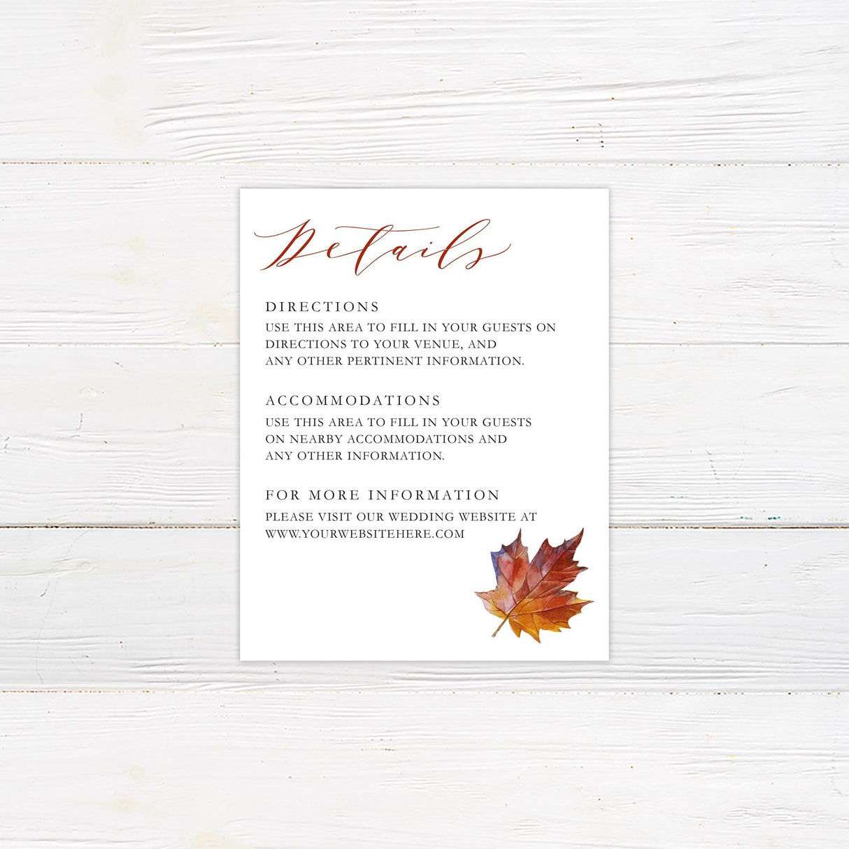 Maple Leaf Invitations - goprintplus