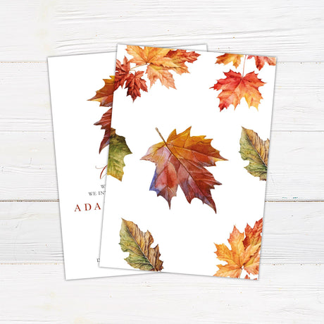 Maple Leaf Invitations - goprintplus