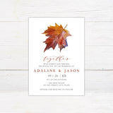 Maple Leaf Invitations - goprintplus