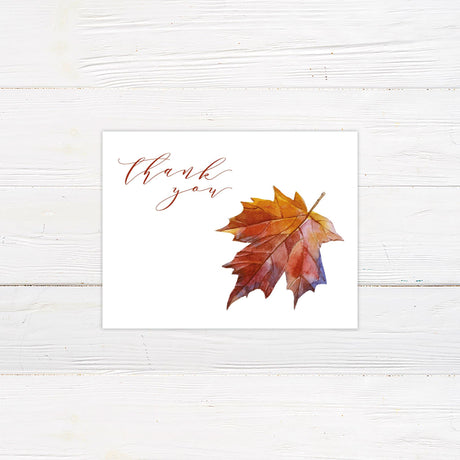 Maple Leaf Thank You Card - goprintplus