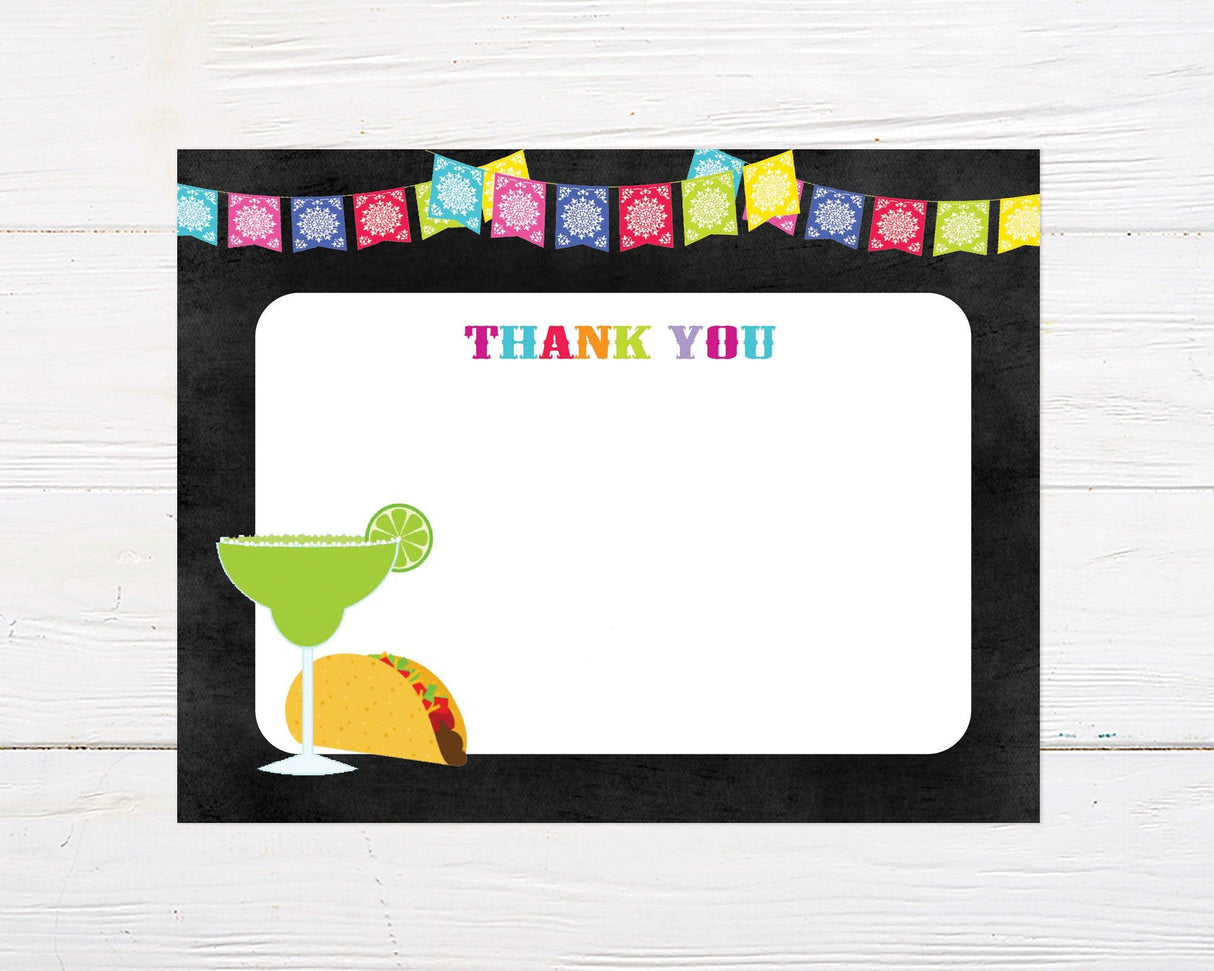 Margarita Fiesta Thank You Card - goprintplus