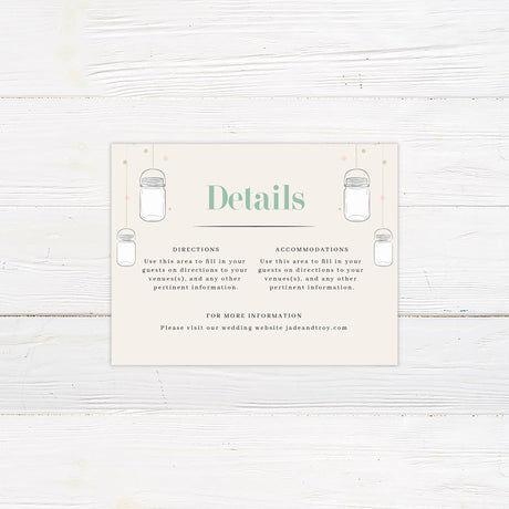 Mason Jars Details Cards - goprintplus