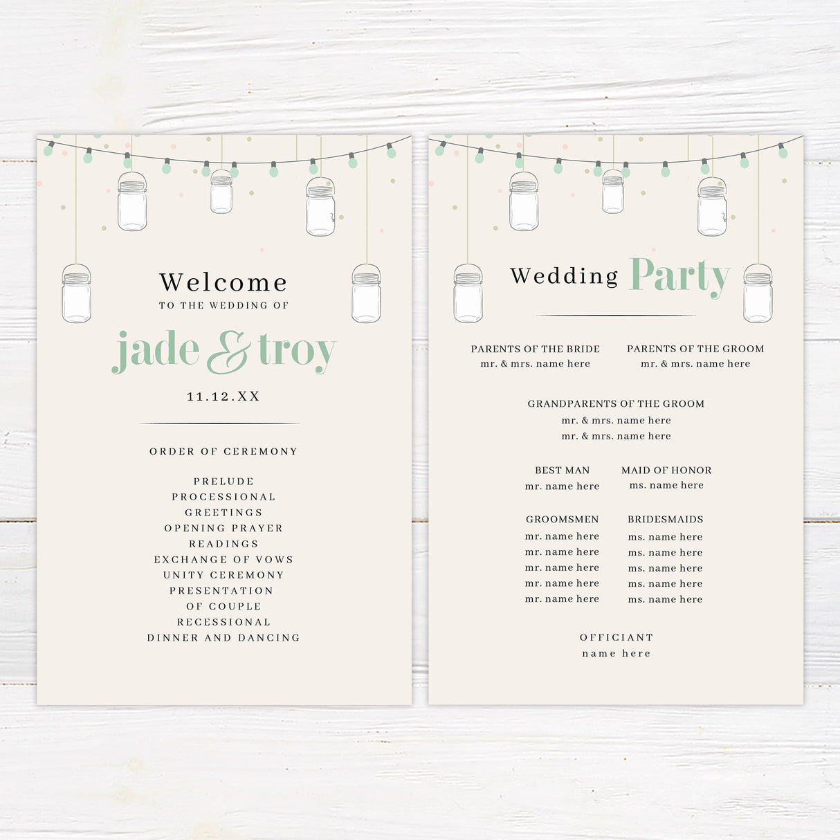 Mason Jars Invitations - goprintplus