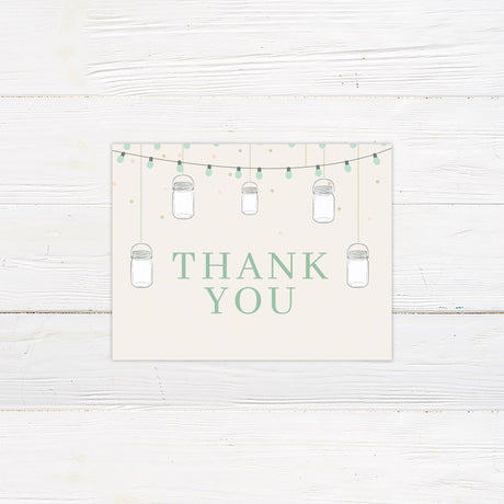 Mason Jars Thank You Card - goprintplus